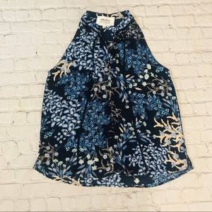 Stitch Fix Alice Blue Floral Print Top Size Medium